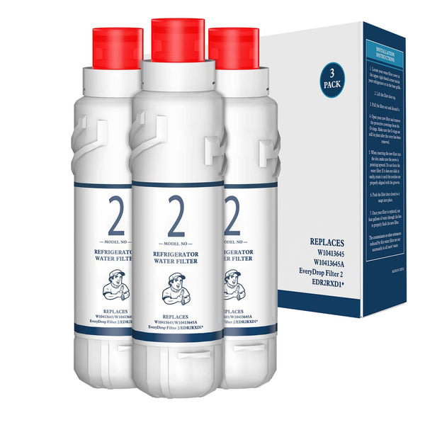 EDR2RXD1 W10413645A 9082 Compatible Refrigerator Water Filter 3pk